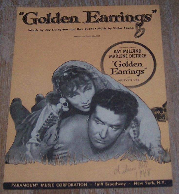 Sheet Music - Golden Earrings