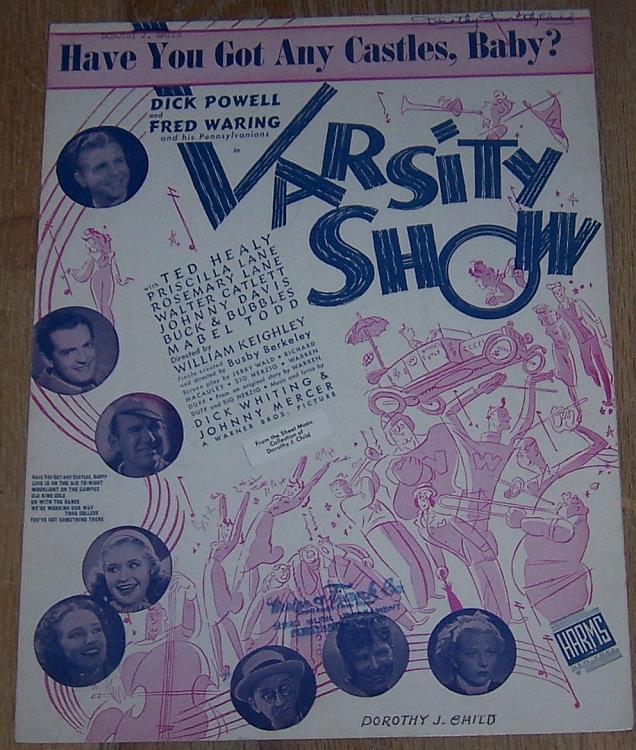 Sheet Music - Have You Got Any Castles, Baby