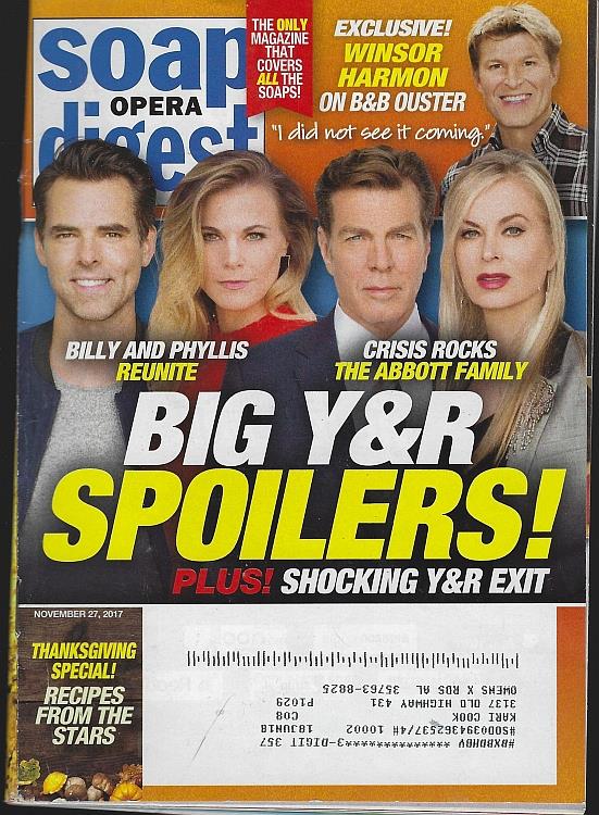 Soap Opera Digest - Soap Opera Digest November 27, 2017