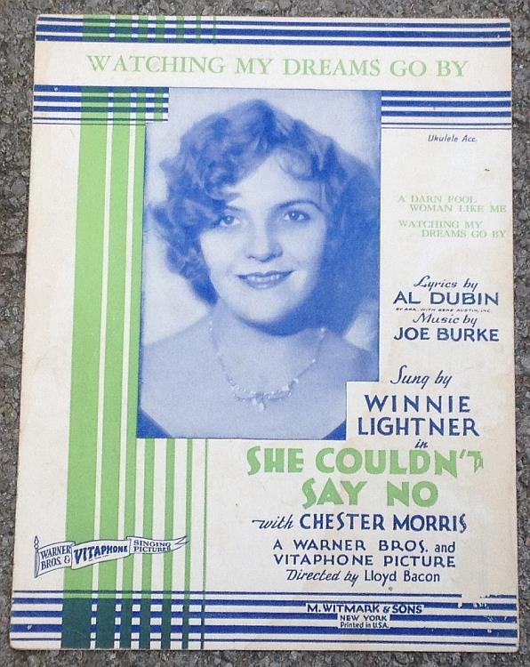 Sheet Music - Watching My Dreams Go By
