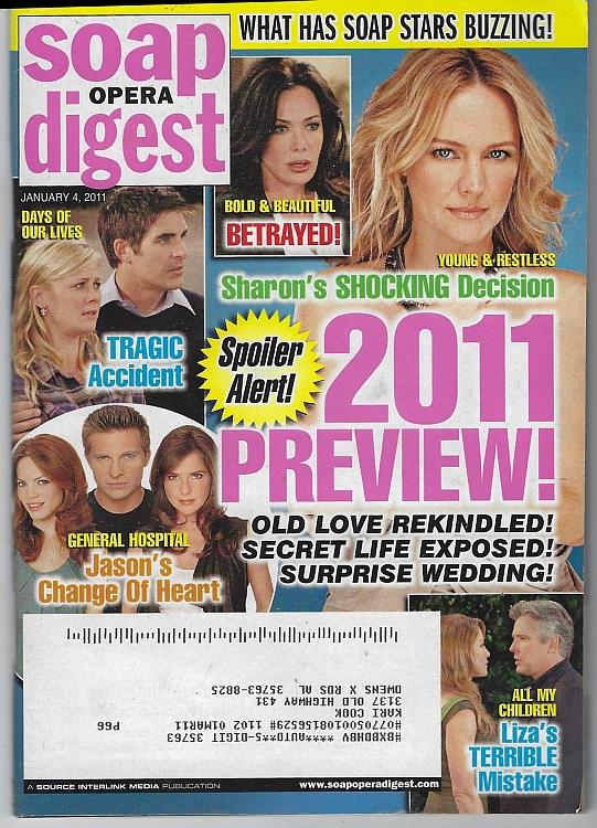 Soap Opera Digest - Soap Opera Digest January 4, 2011