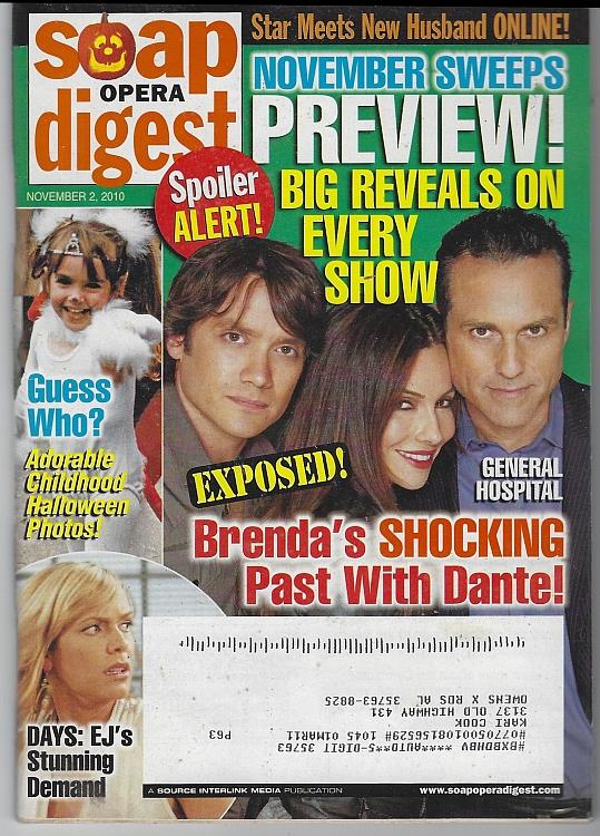 Soap Opera Digest - Soap Opera Digest November 2, 2010