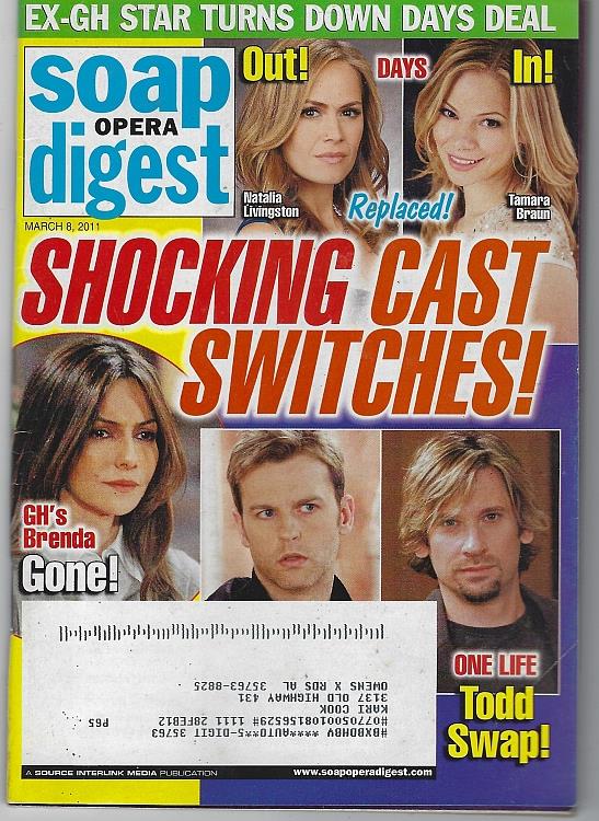 Soap Opera Digest - Soap Opera Digest March 8, 2011