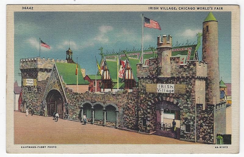Postcard - Irish Village, Chicago World's Fair
