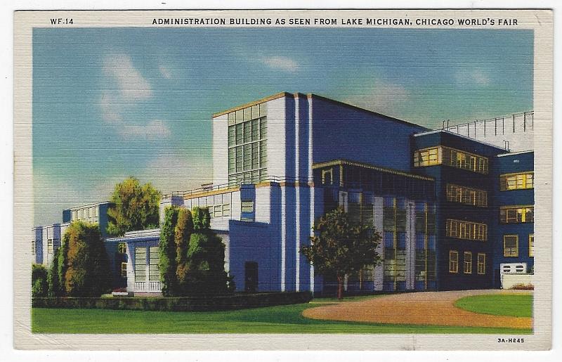 Image for ADMINISTRATION BUILDING AS SEEN FROM LAKE MICHIGAN, CHICAGO'S WORLD FAIR