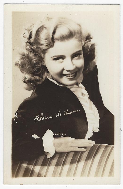 Postcard - Real Photo Postcard of Actress Gloria de Haven