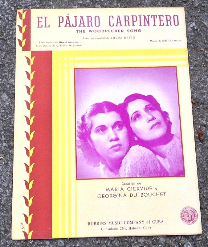 Sheet Music - El Pajaro Carpintero the Woodpecker Song
