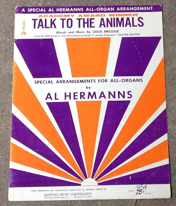 Sheet Music - Talk to the Animals