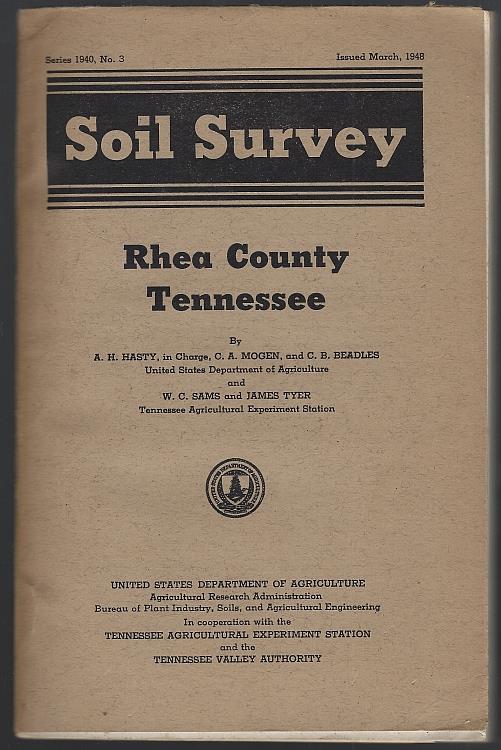 Image for SOIL SURVEY, RHEA COUNTY TENNESSEE March 1948