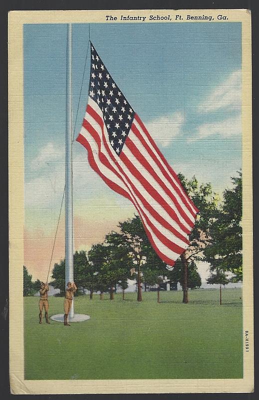 Postcard - Infantry School, Fort Benning, Georgia