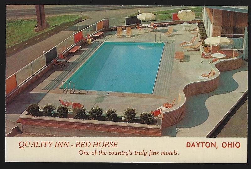 Postcard - Quality Inn, Red Horse, Dayton, Ohio