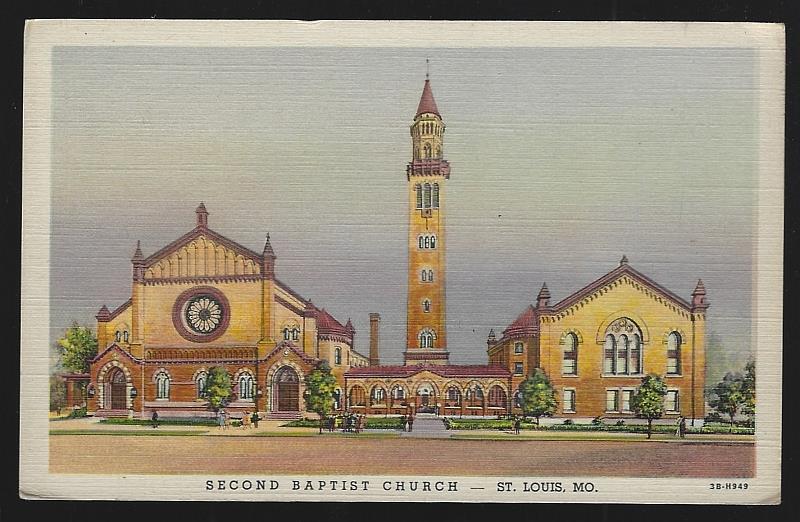 Postcard - Second Baptist Church, St. Louis, Missouri