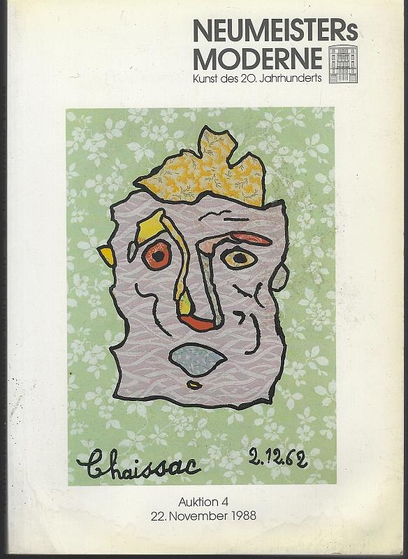Image for NEUMEISTERS MODERNE Auktion 4 22. November 1988