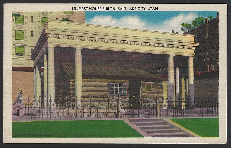 Image for FIRST HOUSE BUILT IN SALT LAKE CITY, UTAH