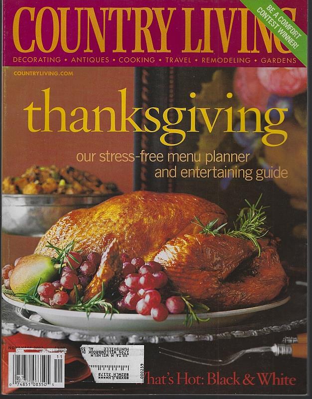 Image for COUNTRY LIVING MAGAZINE NOVEMBER 2003