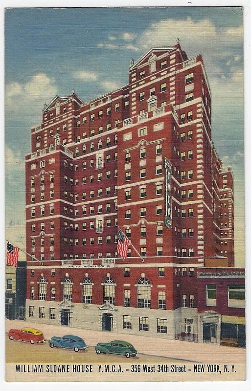 Postcard - William Sloane House Ymca, New York, New York