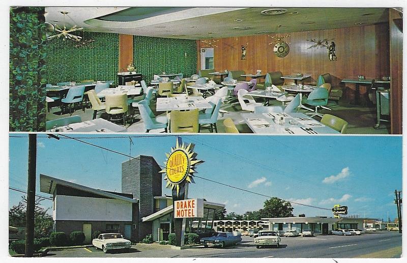 Postcard - Drake Motel and Restaurant, Chattanooga, Tennessee