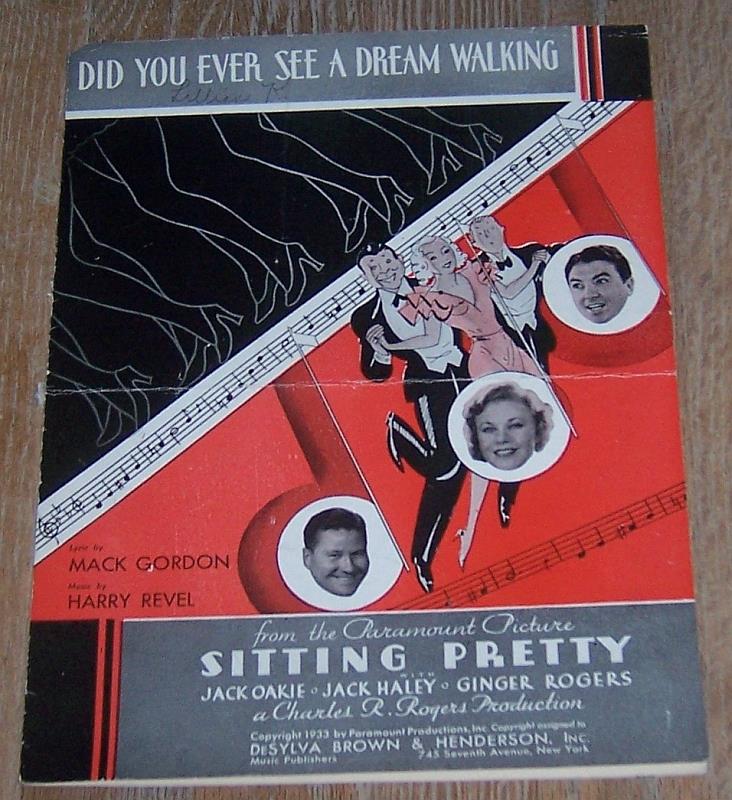 Sheet Music - Did You Ever See a Dream Walking
