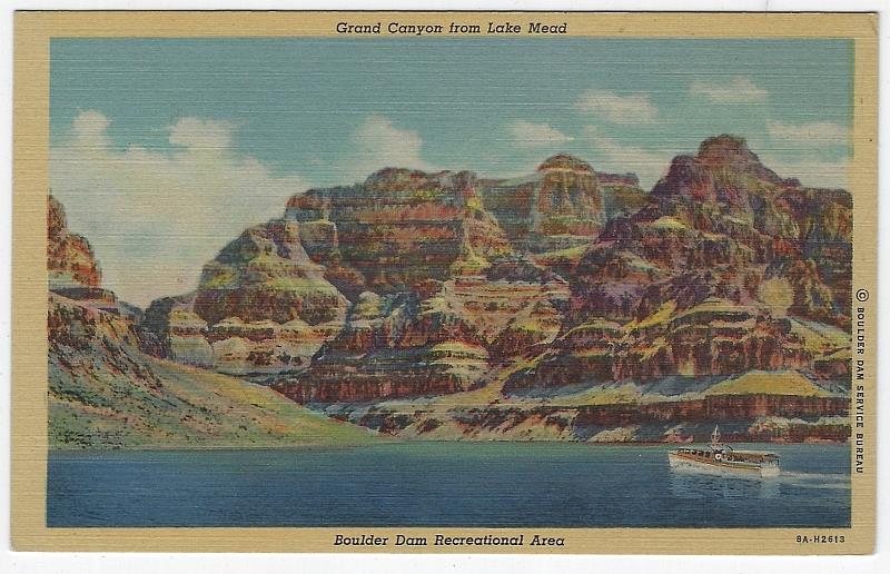 Image for GRAND CANYON FROM LAKE MEAD, BOULDER DAM RECREATION AREA BOULDER CITY, NEVADA