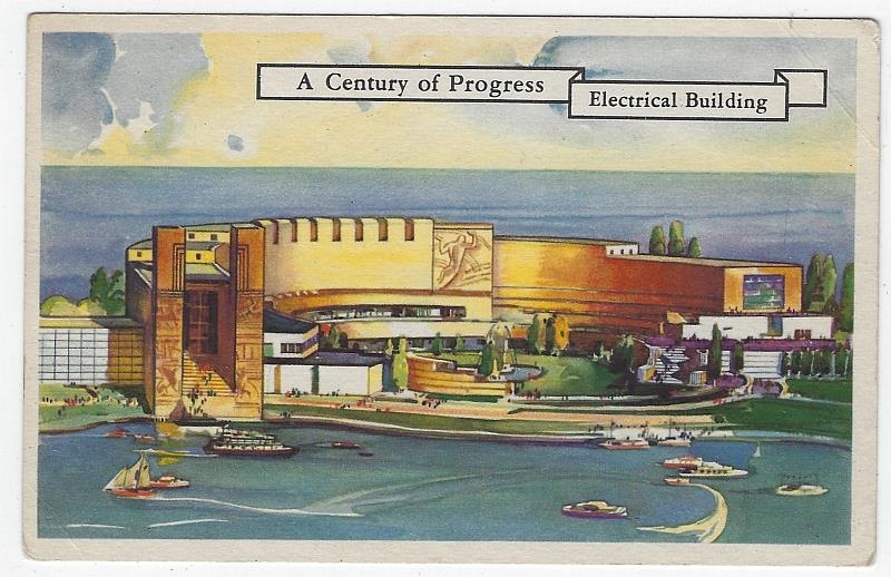 Postcard - Toastmaster Hospitality Booth, Electrical Building, a Century of Progress, International Exposition 1933, Chicago, Illinois