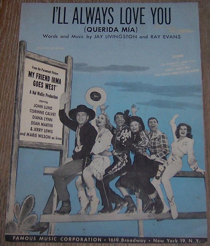 Sheet Music - I'll Always Love You (Querida Mia)