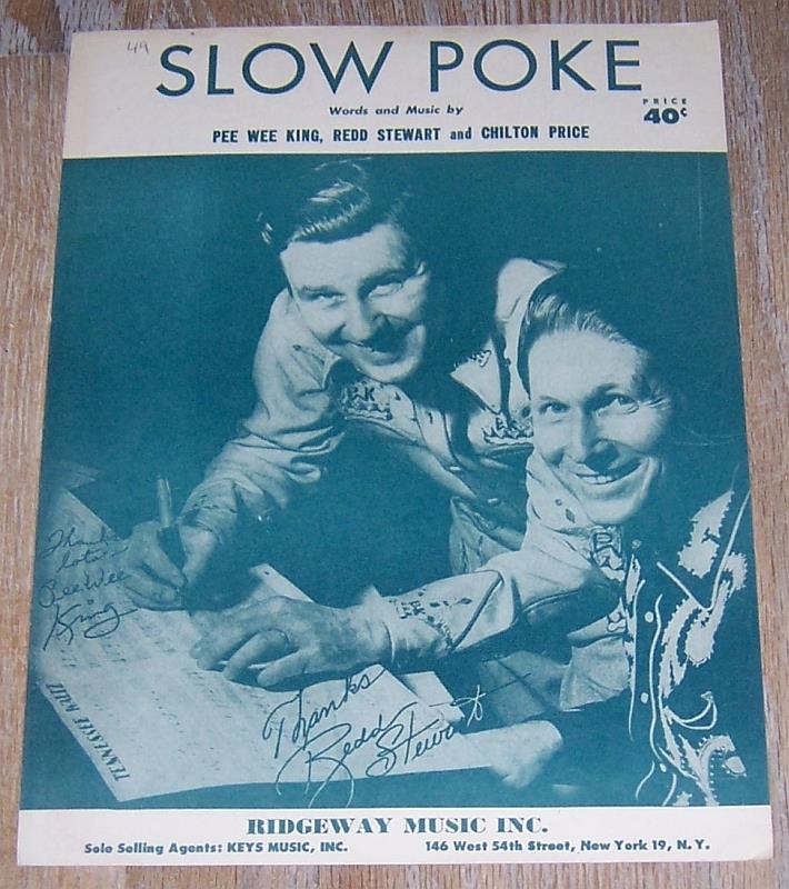 Sheet Music - Slow Poke