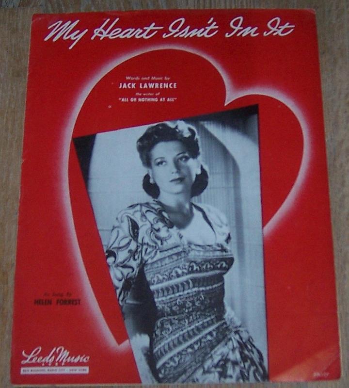 Sheet Music - My Heart Isn't in It