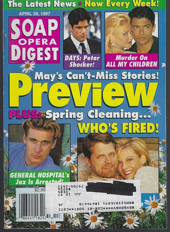 Image for SOAP OPERA DIGEST APRIL 29, 1997