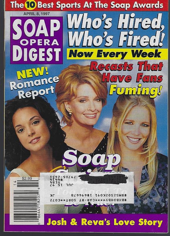 Image for SOAP OPERA DIGEST APRIL 8, 1997