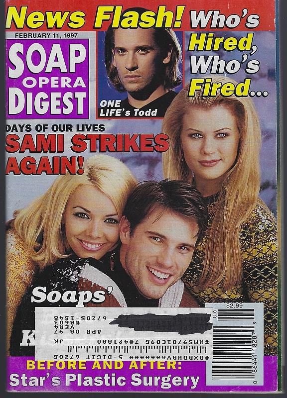 Image for SOAP OPERA DIGEST FEBRUARY 11, 1997