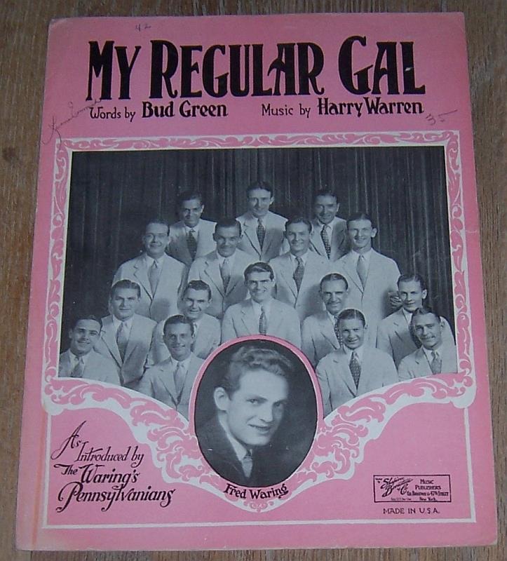 Sheet Music - My Regular Gal
