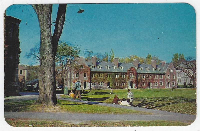 Postcard - Medberry Hall, Hobart College, Geneva, New York