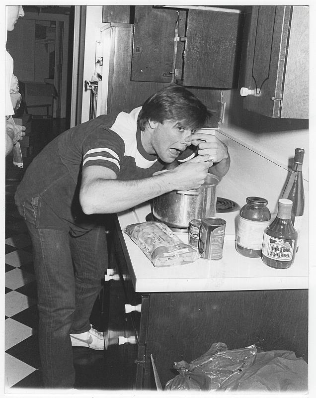 Photograph - Original Photograph Grant Show, Rick, Ryan's Hope Cooking in Kitchen