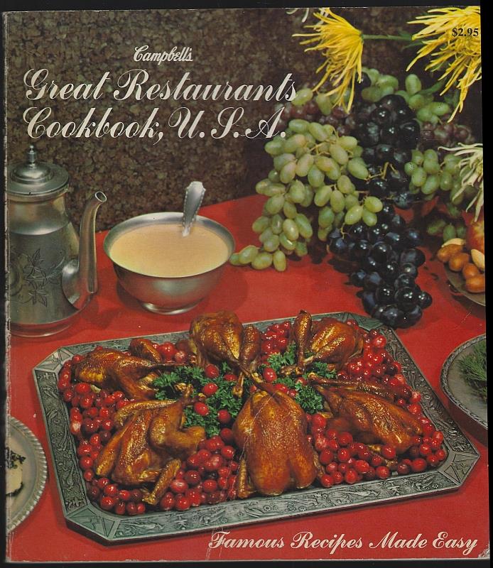 Image for CAMPBELL'S GREAT RESTAURANTS COOKBOOK, U.S.A