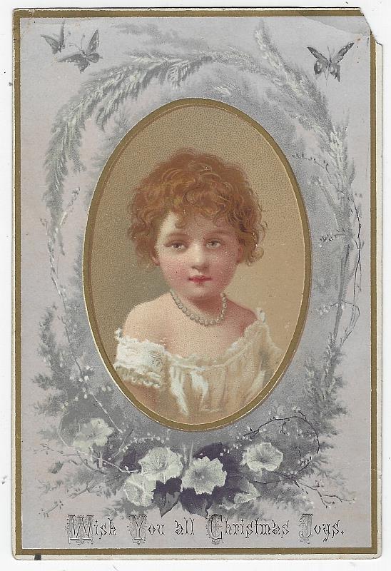 Christmas - Christmas Joys Card with Lovely Girl