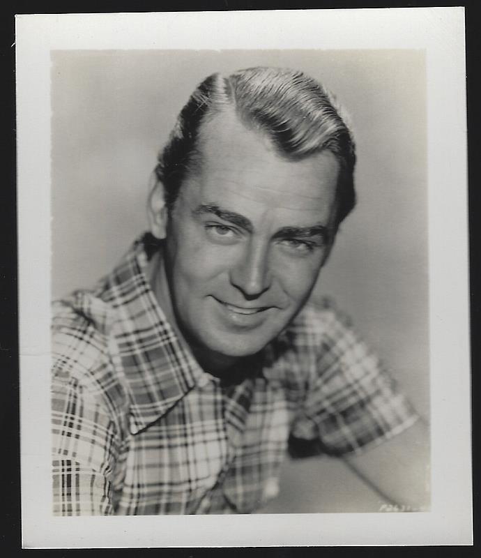 Photograph - Vintage Original Photograph of Alan Ladd
