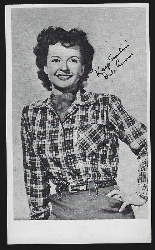 Photograph - Vintage Promotional Postcard of Dale Evans