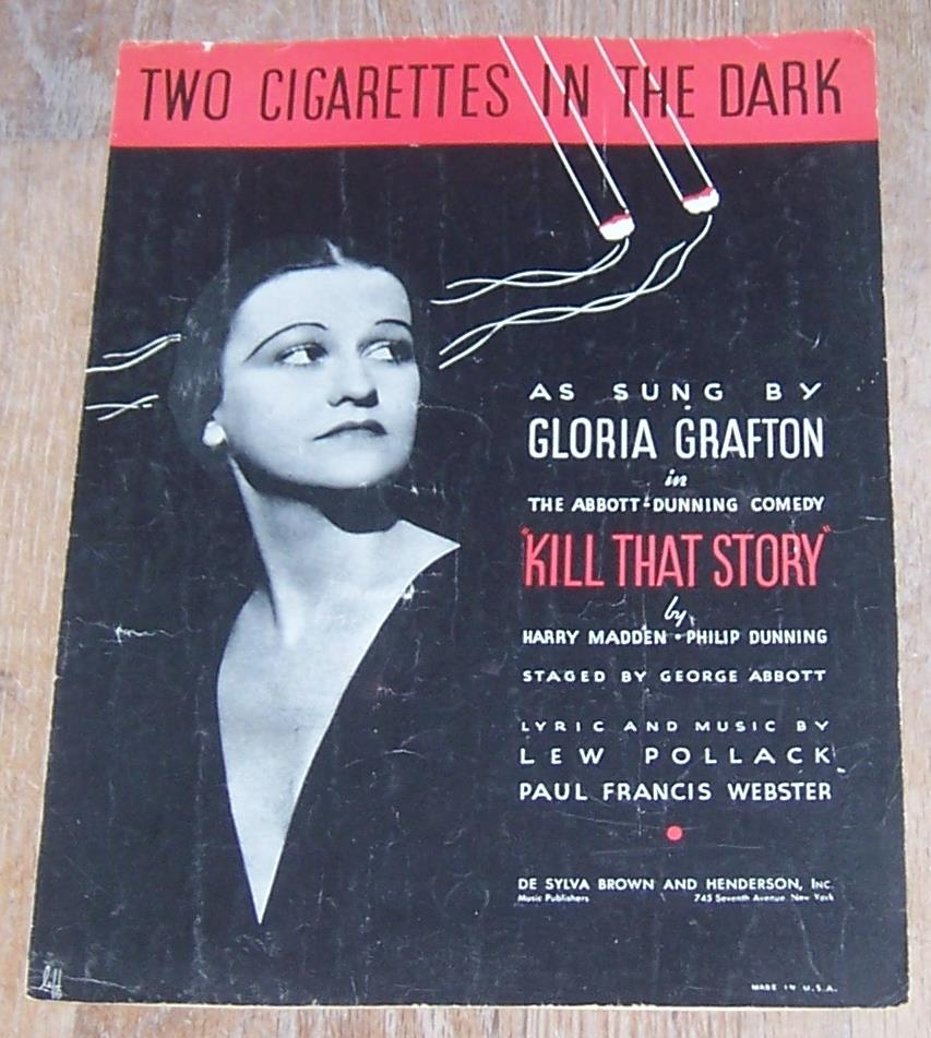 Sheet Music - Two Cigarettes in the Dark