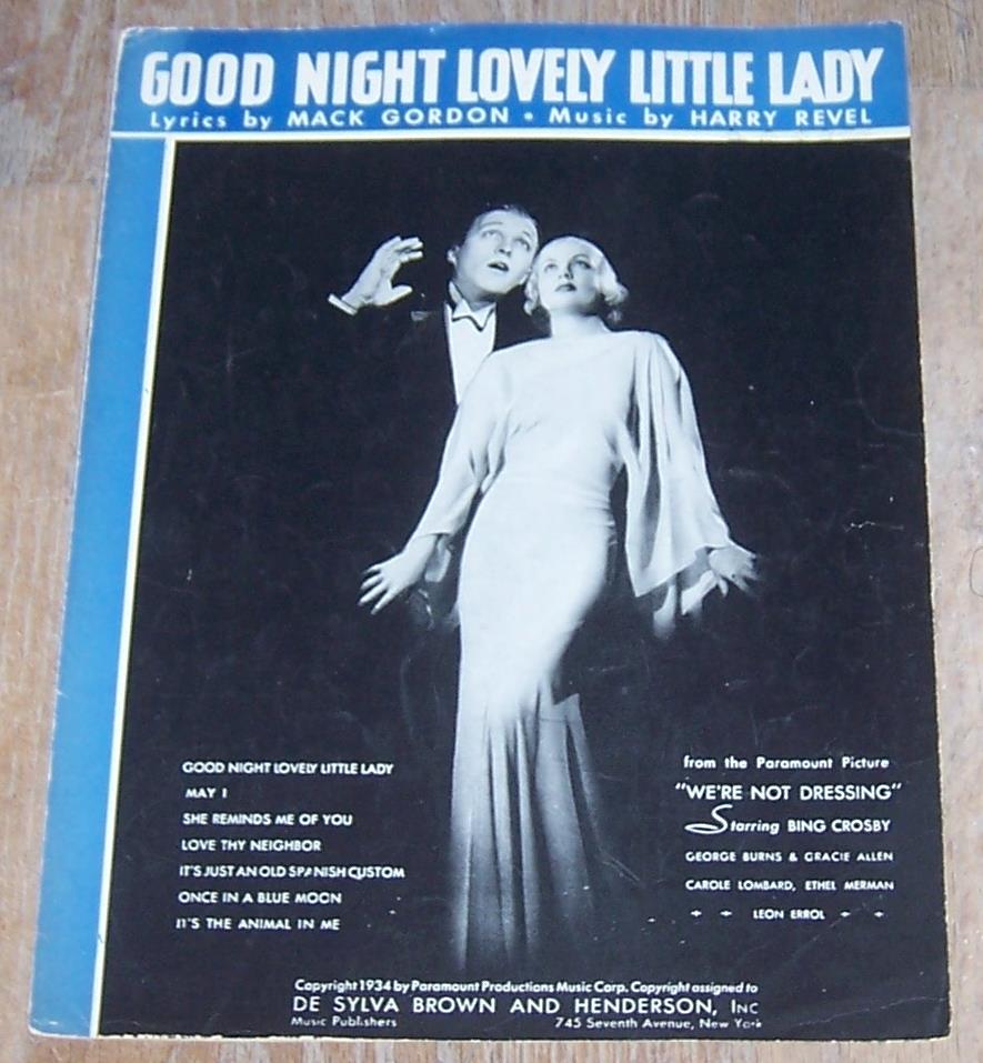 Sheet Music - Good Night Lovely Little Lady