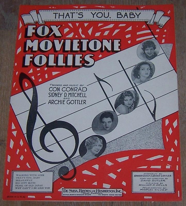 Sheet Music - That's You Baby