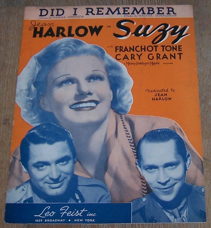 Sheet Music - Did I Remember