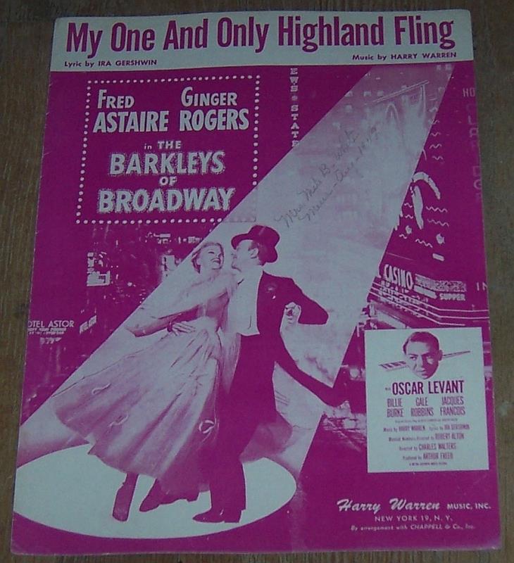 Sheet Music - My One and Only Highland Fling
