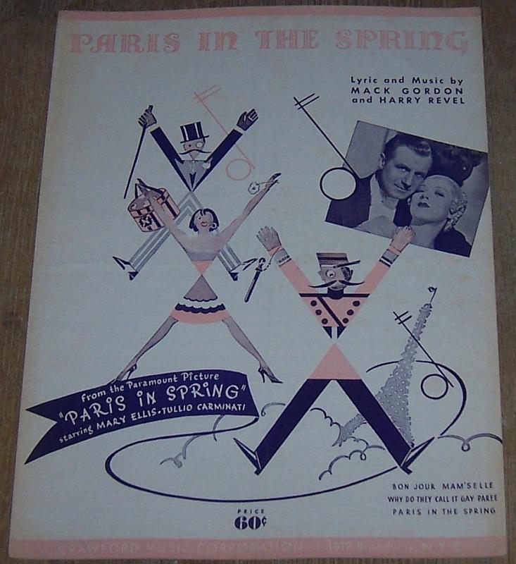 Sheet Music - Paris in the Spring