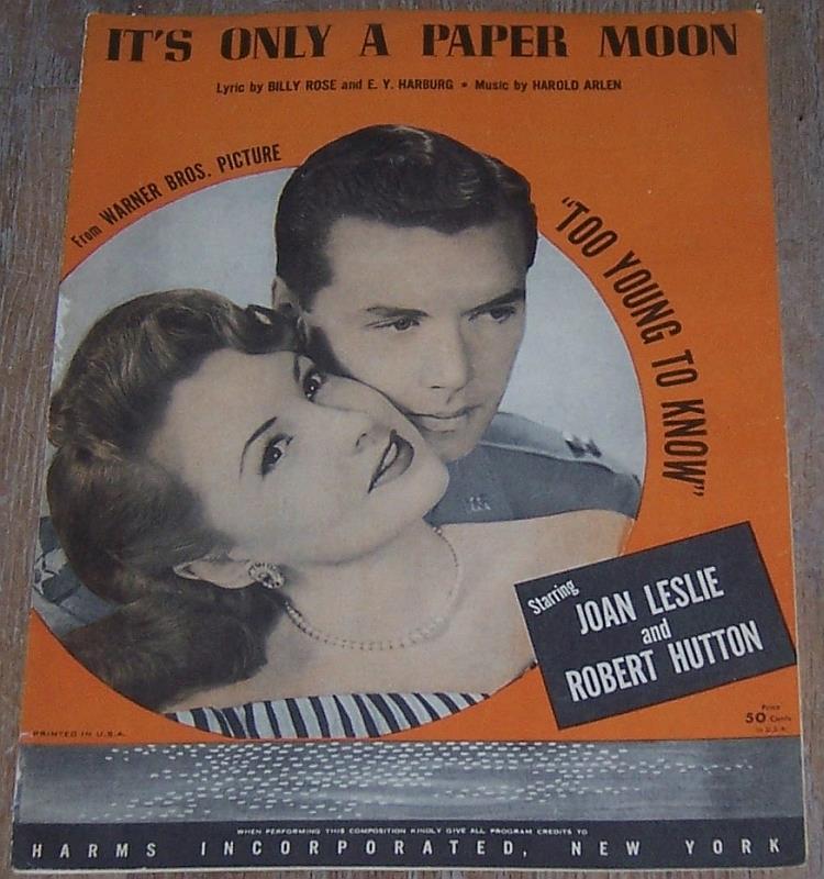 Sheet Music - It's Only a Paper Moon