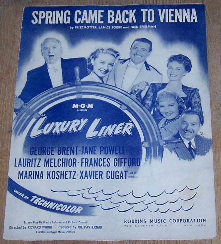 Sheet Music - Spring Came Back to Vienna