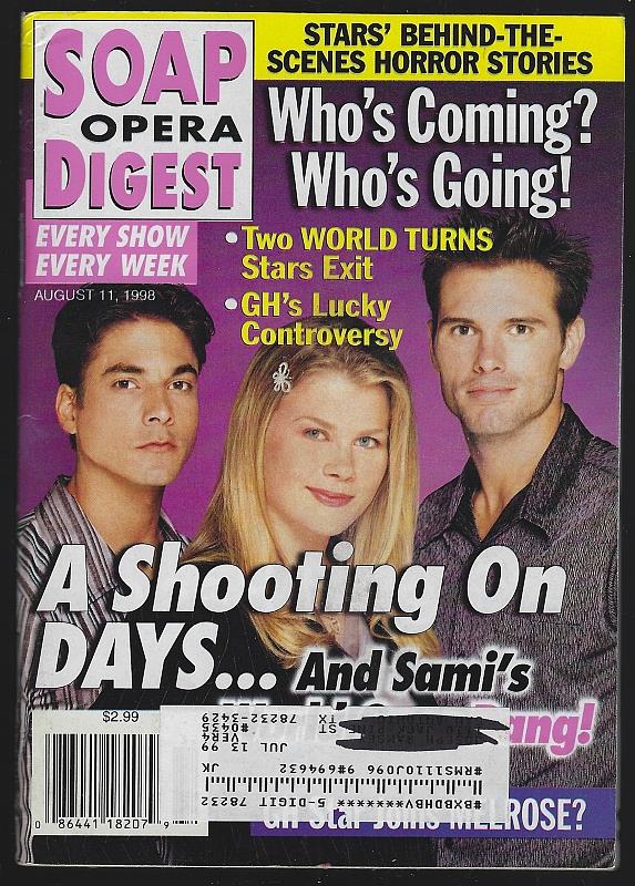 Image for SOAP OPERA DIGEST AUGUST 11, 1998
