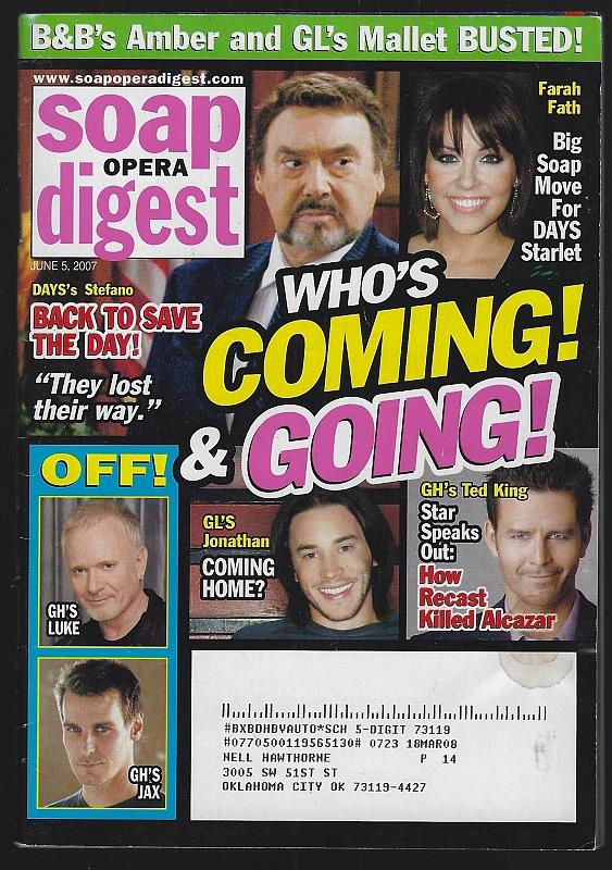 Soap Opera Digest - Soap Opera Digest June 5, 2007