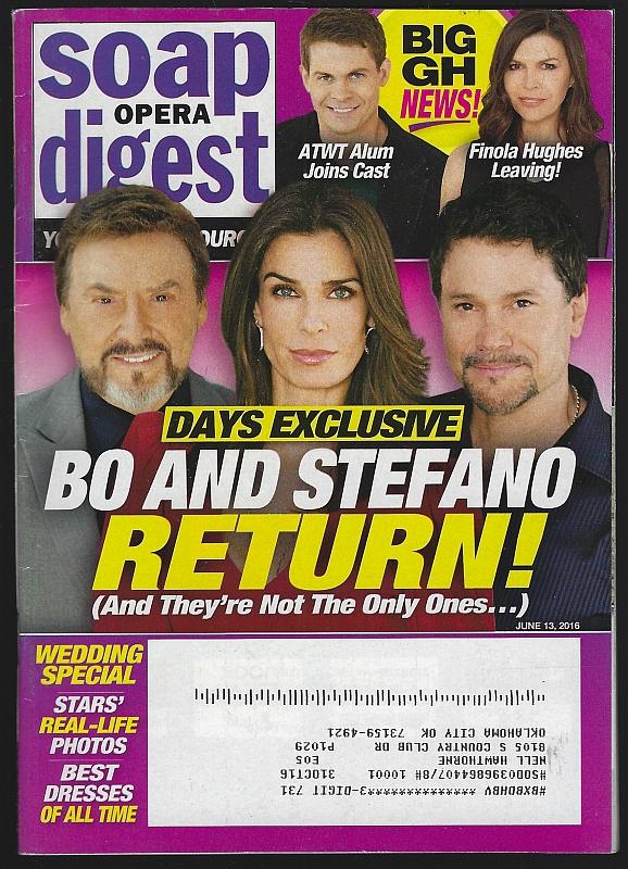 Soap Opera Digest - Soap Opera Digest June 13, 2016