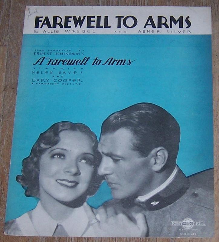Sheet Music - Farewell to Arms