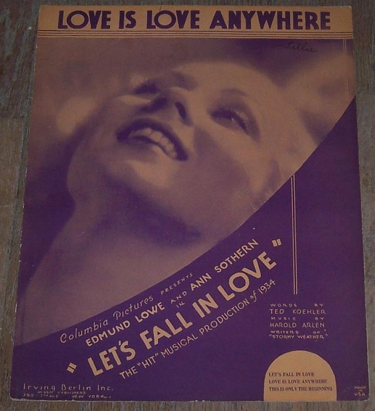 Sheet Music - Love Is Love Anywhere